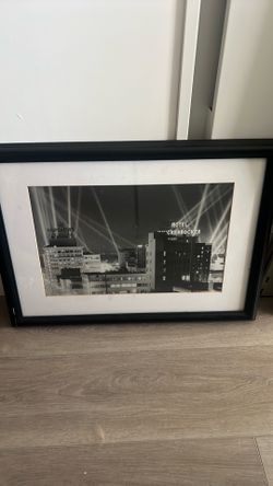 Black and White Hollywood Photo in Frame