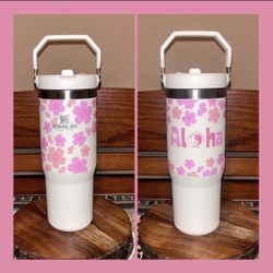 Stanley Flip Straw, Sakura Creme