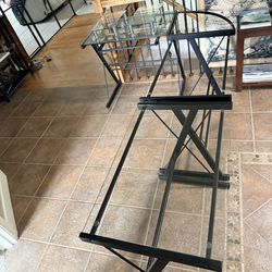 Metal And Glass Desk