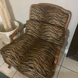 Leopard armchair and picture
