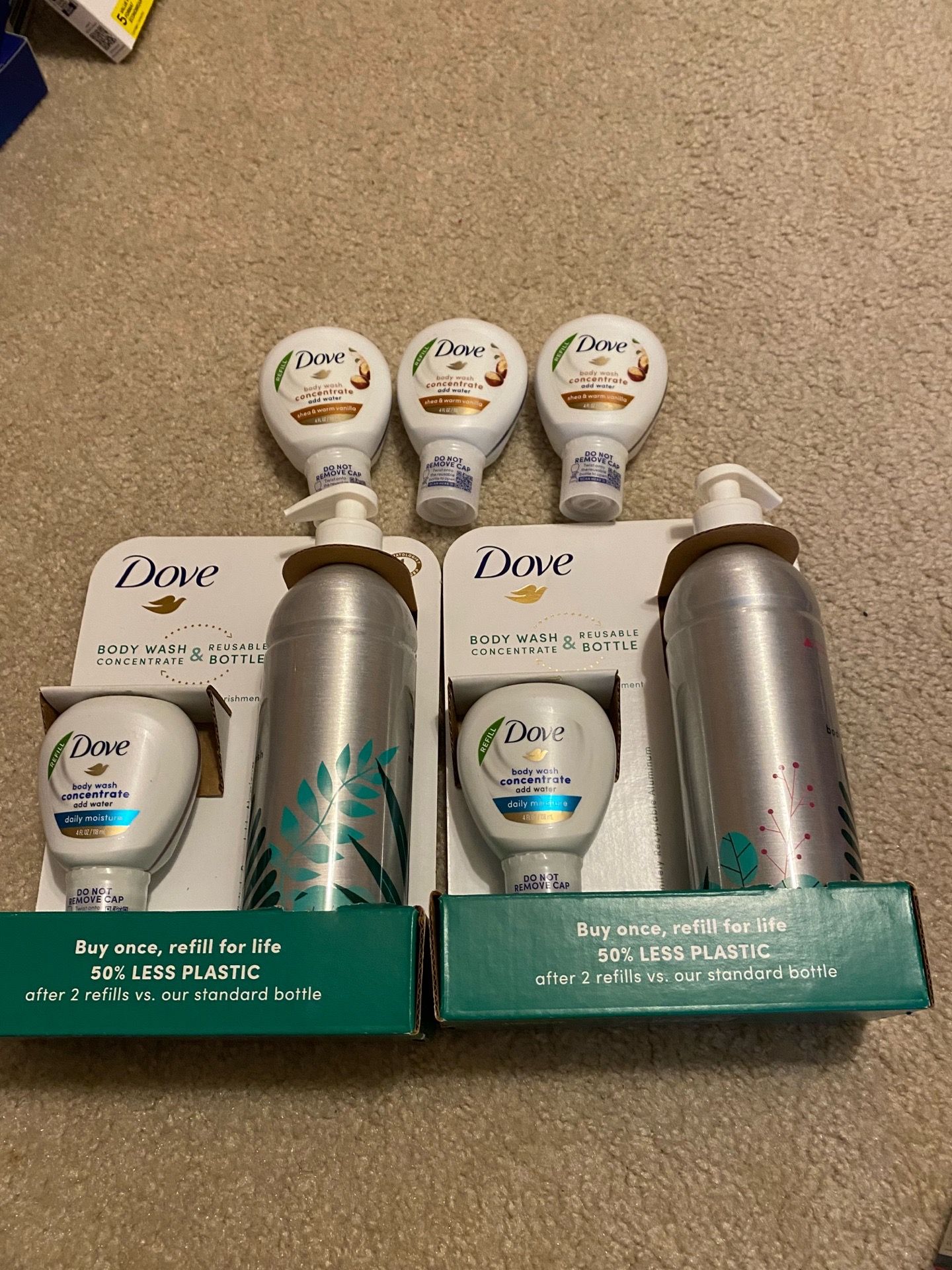 Dove Body Wash Concentrate with Refills