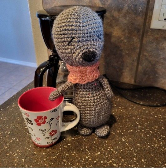 Soul T. Seal Crochet Plushie 13 Inches, Easter Basket Ready