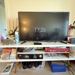 Modern White TV Stand