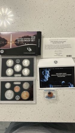 2019. United States Mint Silver Proof Set with Special Edition Reverse proof West Point Lincoln Penny