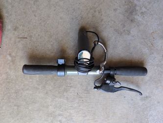 Electric Scooter Handlebars With Screen, Throttle, Brake Lever And Grips
