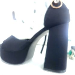 Platform Black Heels 