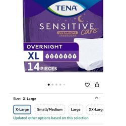 Tena Sensitive Care Overnight Incontinence Underwear for Women Extra Large, 14 Count (New Sizing)