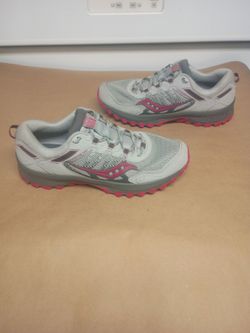 SAUCONY 'Excursion TR13' Gray Pink Running Shoes Womens Size US 11