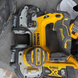 Bandsaw, Rotary Hammerdrill, And Batteries 