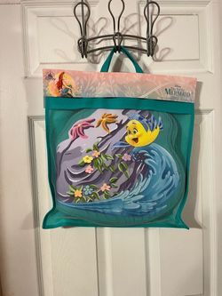 Disney The Little Mermaid Wheel Chair Wrap. Wipeable Nylon Sequin Filled Vinyl Wheel Covers. Brand new factory sealed. Smoke free home
