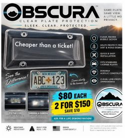 License plate cover