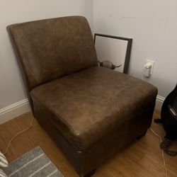 Brown Leather Chair 