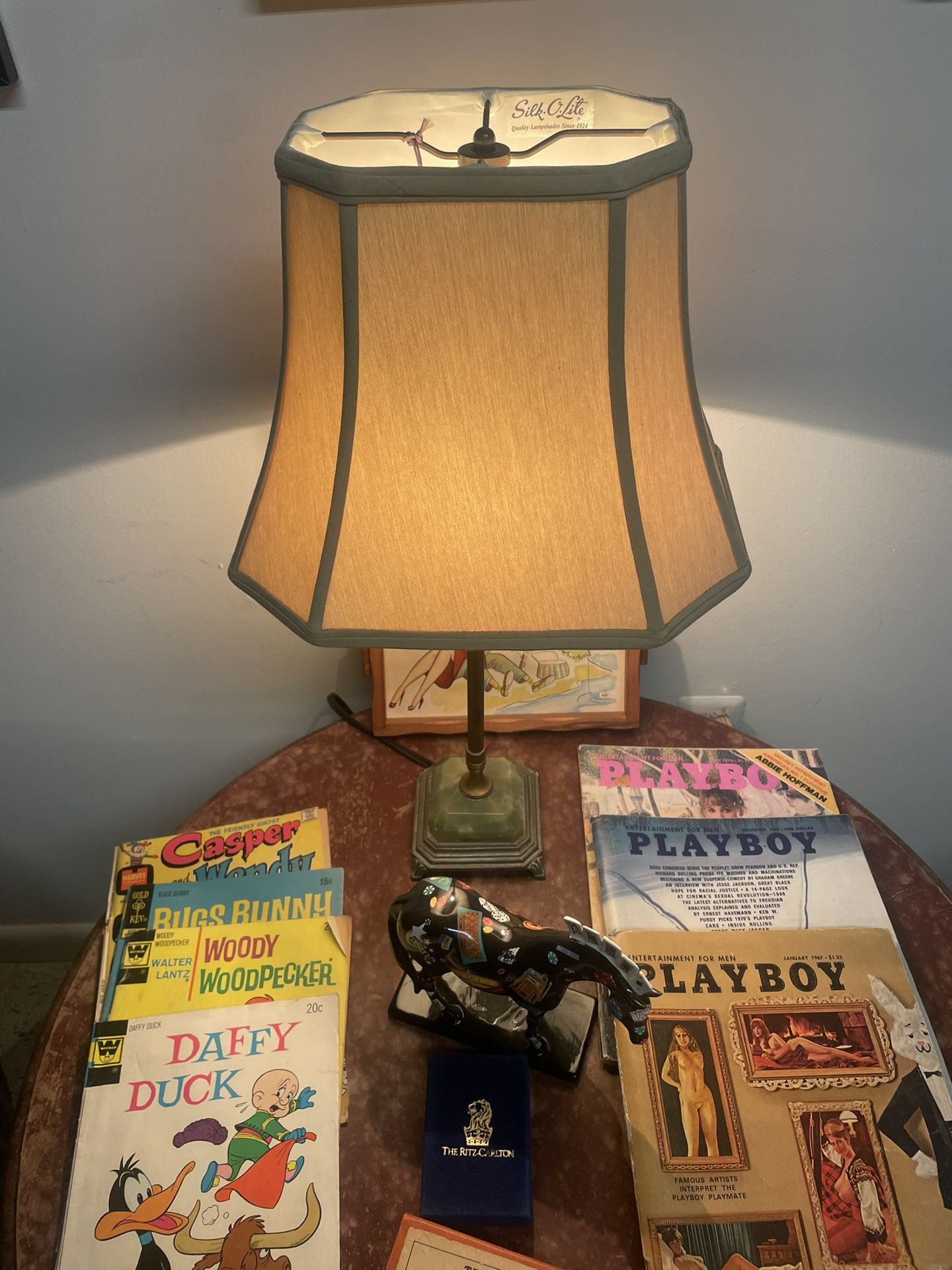1940’s Antique Jade table lamp $50