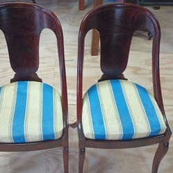 Pair of Antique Mahogany Chairs