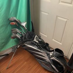 Left-Handed Golf Club Set with Bag