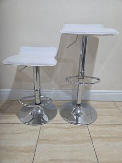 White bar stool