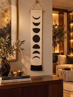 Moon phase wall hanging.
