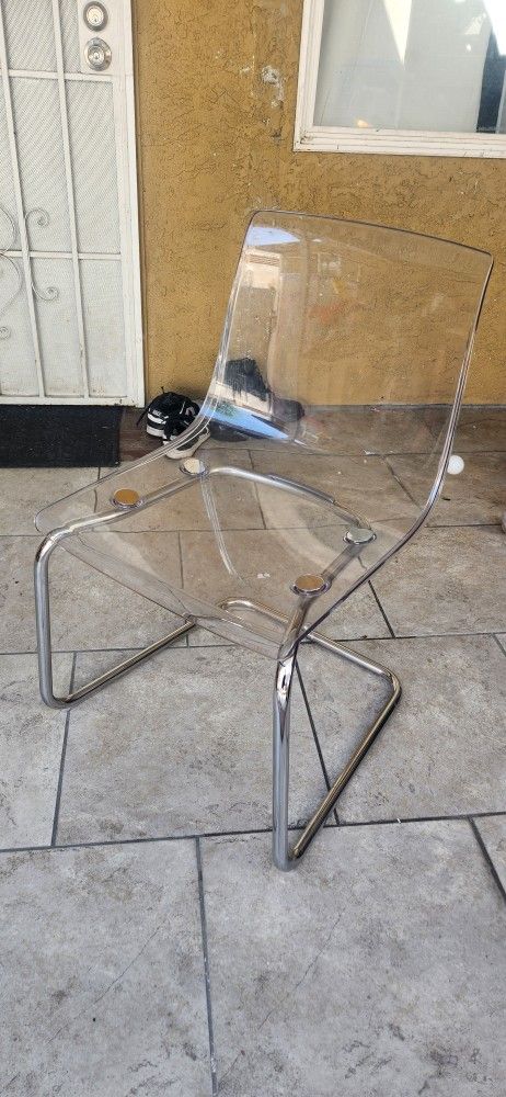 IKEA Clear / Chrome Tobias Chair