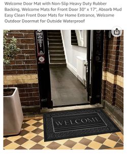 Welcome Mat Outdoor Front Door Mats Non Slip Heavy Duty