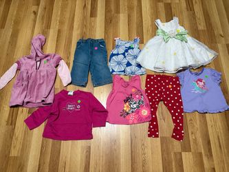 Variety of girls clothes in a size 24 months