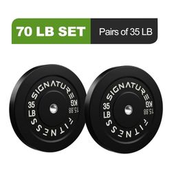 70lb Set Olympic Bumper Plates