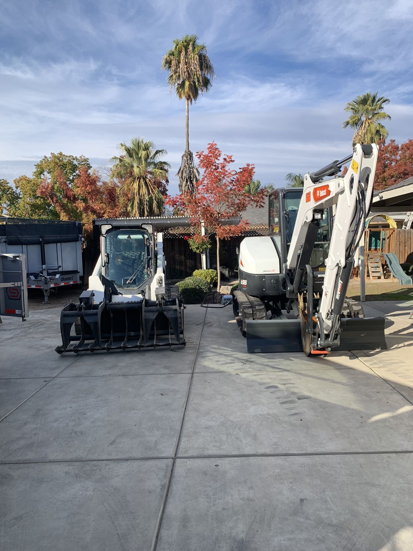 Skid steer And Excavator