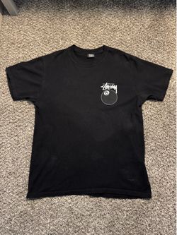 Stussy 8-Ball Graphic T-Shirt Black Size M