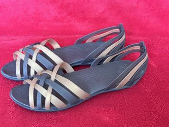 Crocs ISABELLA HUARACHE BROWN WOMENS SANDALS SHOES Size 11 ‼️ NEW - NO BOX ‼️