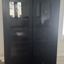 Black Arched Cabinet
