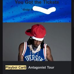 Playboi Carti Antagonist Tour Tickets (READ BIO)