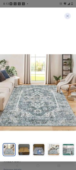 dainslef Large Washable Rug 9x12 Teal
$80 OFF RETAIL!!   **NEW**