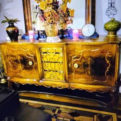 Antique Walnut Buffet Gorgeous Early 1900"S