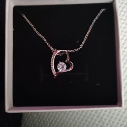 14k White Gold Forever Young Necklace 