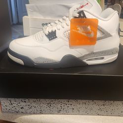 New!! Jordan 4 "White Cement" Size 12 Mens