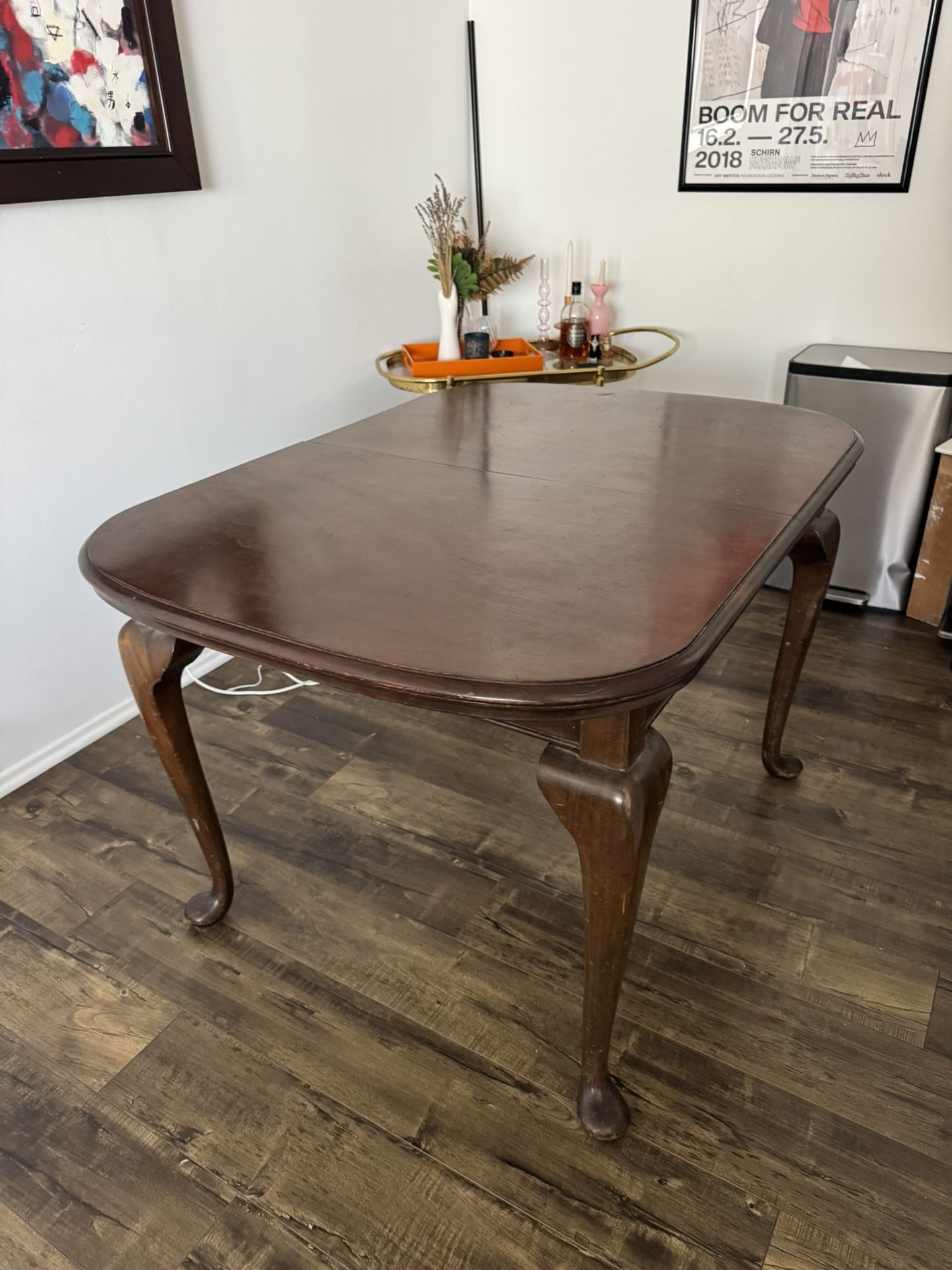 Wood Kitchen Table Mahogany 1930’s-40’s