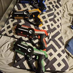 Laser Tag Guns Set of 4 with Vests