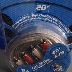 Audiopipe 20ft Car Audio Rca Cables The Good Ones $25each Firm Price I Have Alot Of Them Pickup Only Serious Buyers Please 