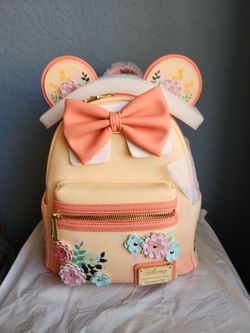 Loungefly Disney Minnie Mouse Floral Ears Mini Backpack - NWT
