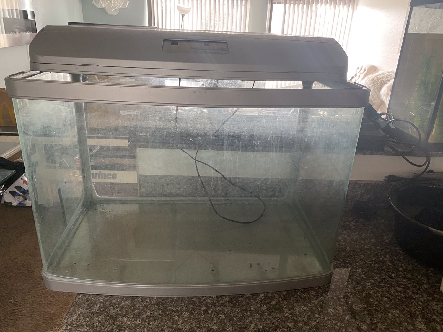 55 Gal Aquarium Fish Tank With Lid