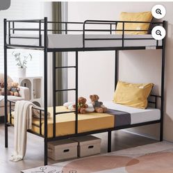 Black Metal Bunkbed Twin