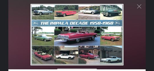 Impalas Thru The Decade 1(contact info removed) Car Poster