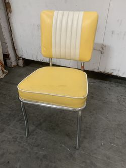 Retro Dinning Chair Yellow 50’s Diner