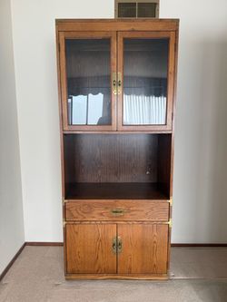 Bernhardt Solid Oak Cabinet