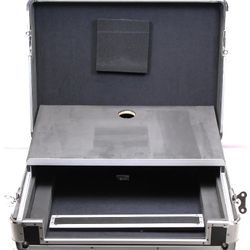 LASE Euro Style Case For Pioneer DDJ-FLX4 with sliding Laptop Shelf.