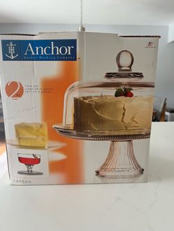 Anchor Hocking Cake Stand
