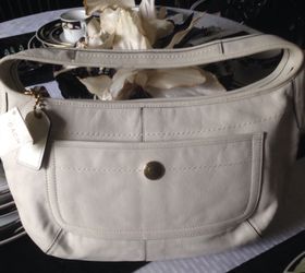 New Authentic White Coach Handbag