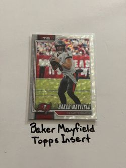 Baker Mayfield Tampa Bay Buccaneers QB Topps Short Print Insert Card.