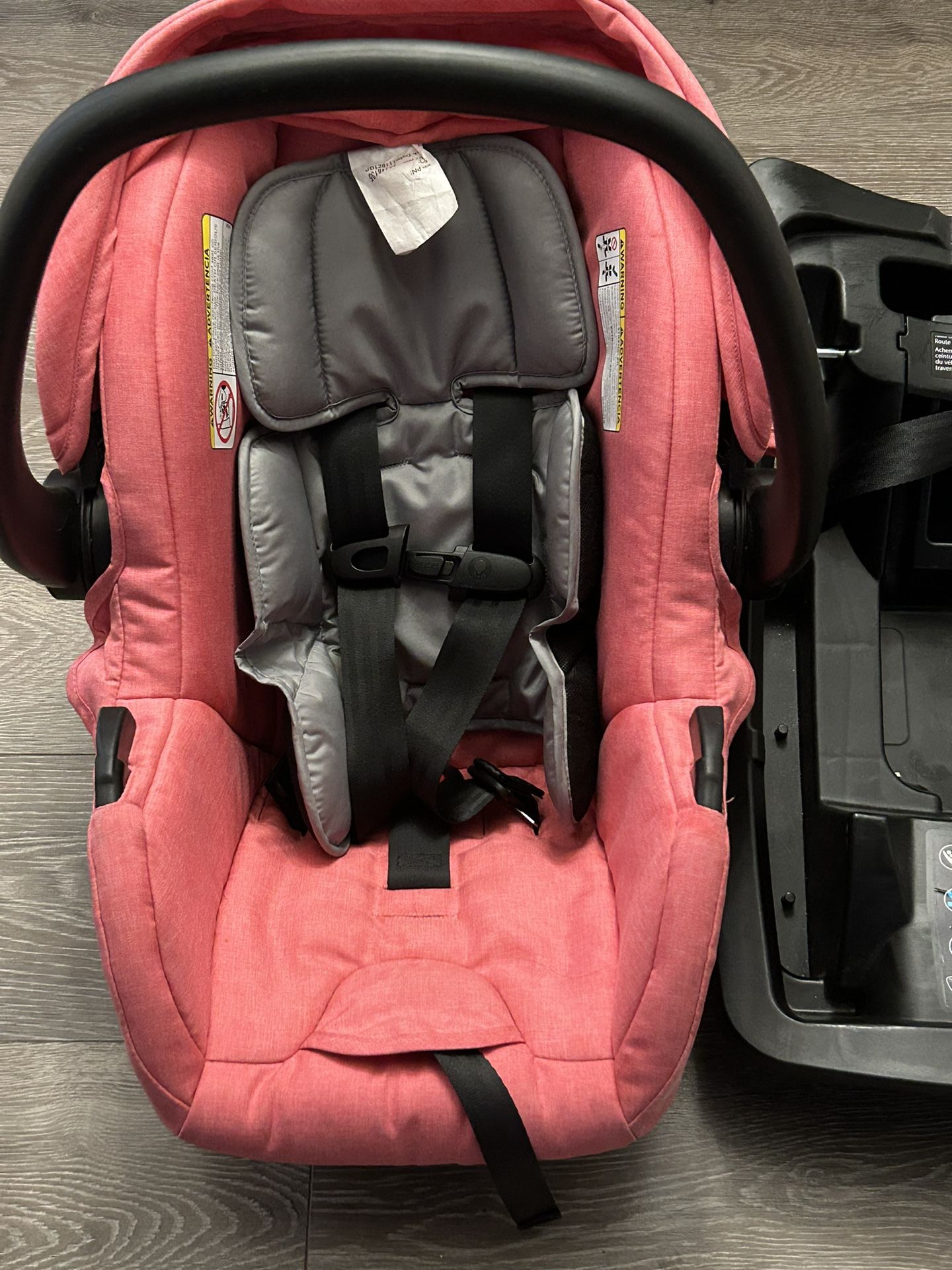 Pink Even Flo Car seat And Base 