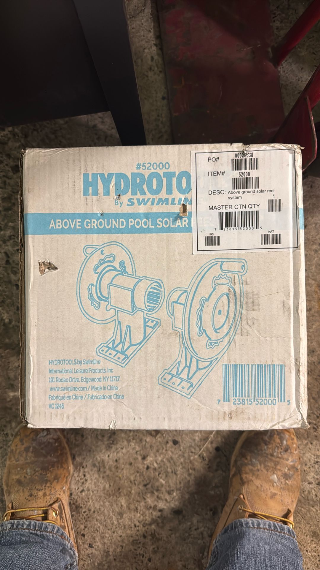 Above Ground Pool Solar Reel System
