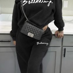 Black Hoodie Set